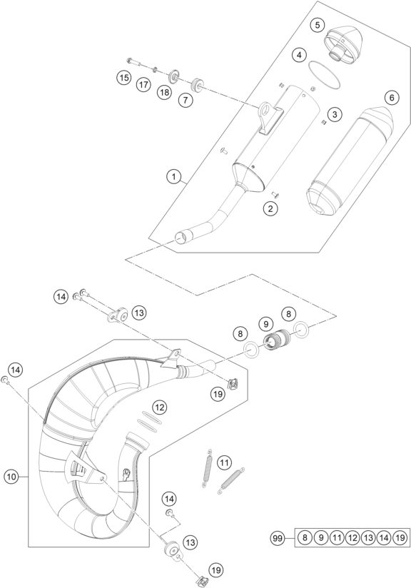Náhled schématu EXHAUST SYSTEM