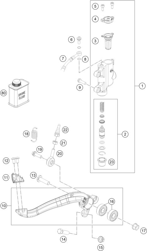 Náhled schématu REAR BRAKE CONTROL