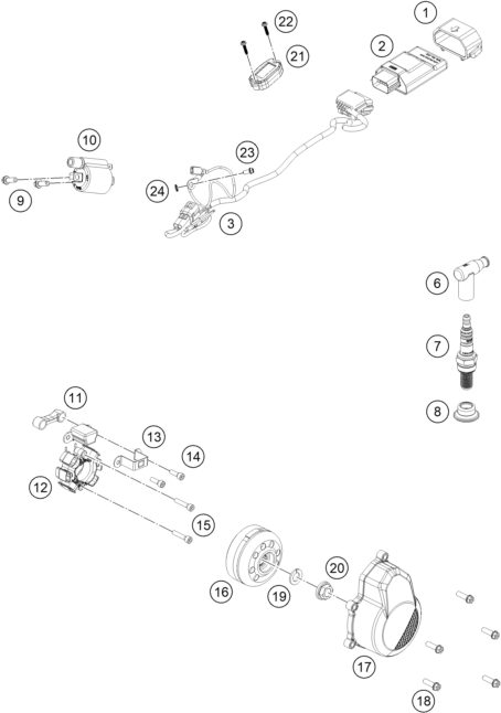 Náhled schématu IGNITION SYSTEM