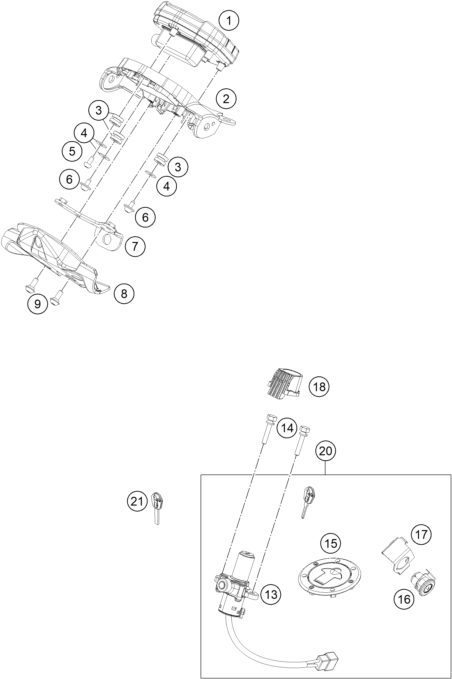Náhled schématu INSTRUMENTS / LOCK SYSTEM