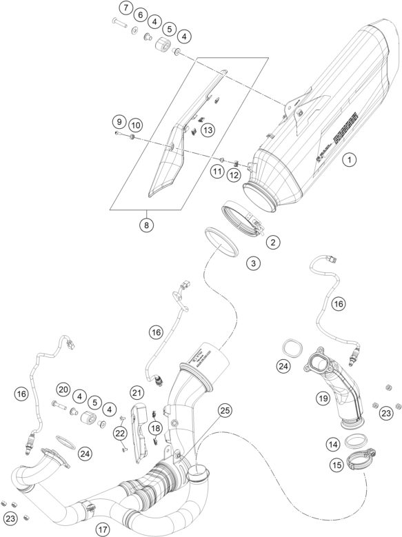 Náhled schématu EXHAUST SYSTEM
