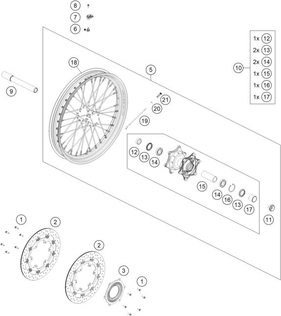 Náhled schématu FRONT WHEEL