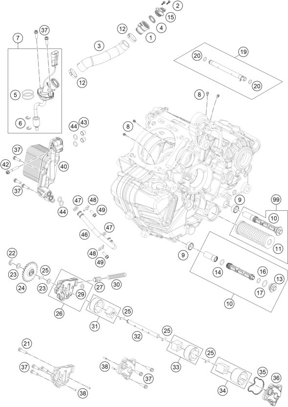 Náhled schématu LUBRICATING SYSTEM