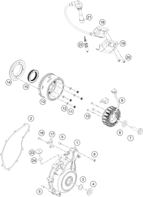 Náhled schématu IGNITION SYSTEM