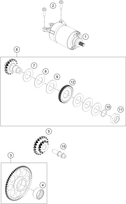 Náhled schématu ELECTRIC STARTER
