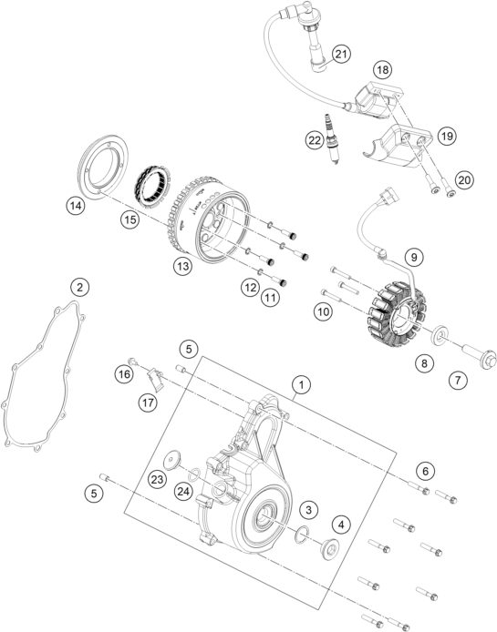 Náhled schématu IGNITION SYSTEM
