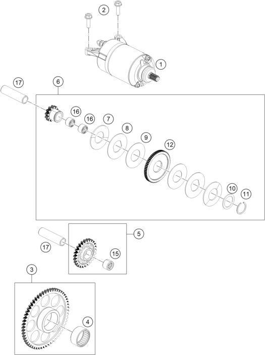 Náhled schématu ELECTRIC STARTER