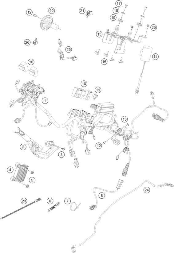 Náhled schématu WIRING HARNESS