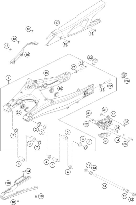 Náhled schématu SWING ARM
