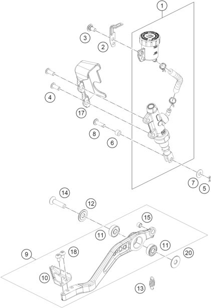 Náhled schématu REAR BRAKE CONTROL