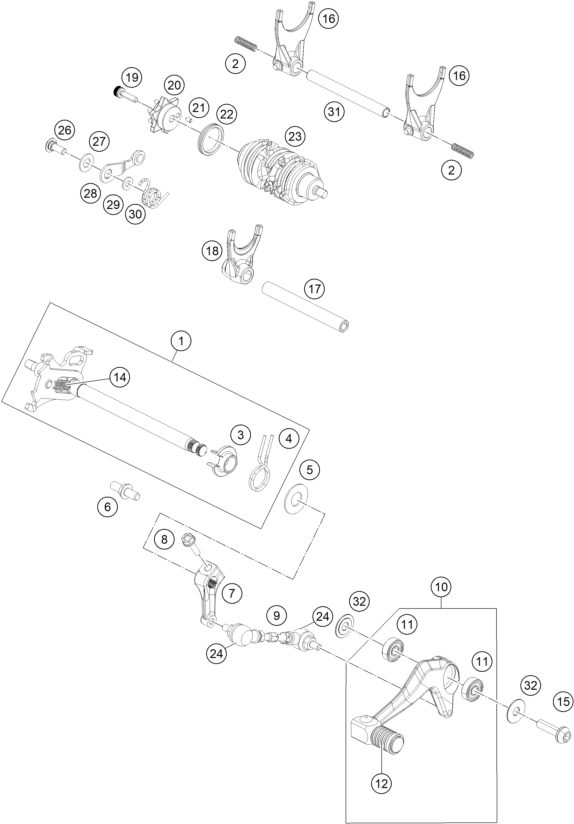 Náhled schématu SHIFTING MECHANISM