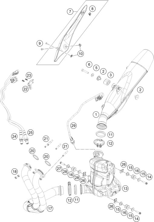 Náhled schématu EXHAUST SYSTEM
