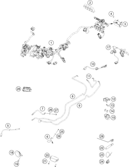 Náhled schématu WIRING HARNESS