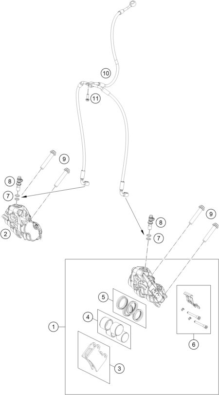Náhled schématu FRONT BRAKE CALIPER