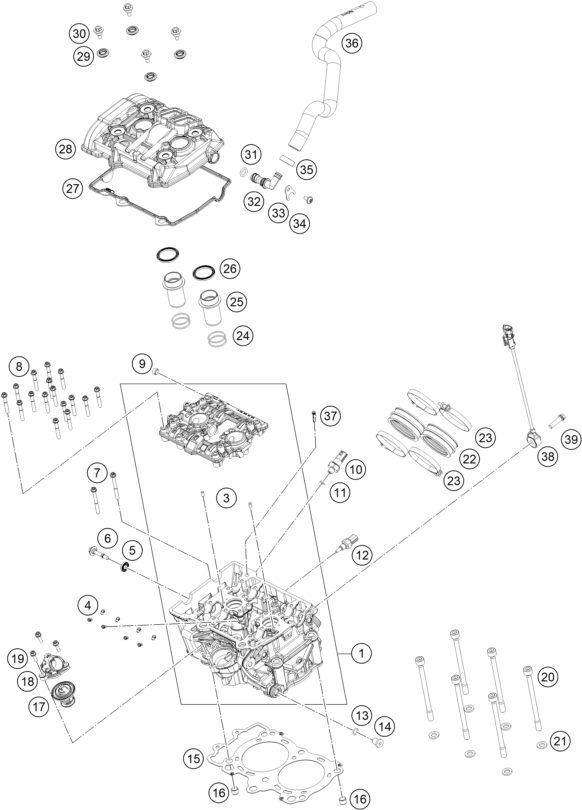 Náhled schématu CYLINDER HEAD