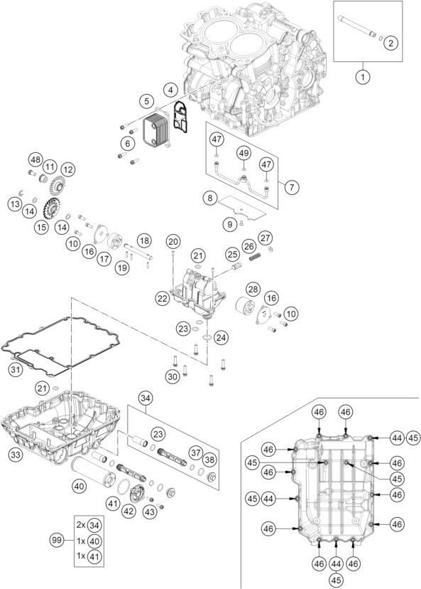 Náhled schématu LUBRICATING SYSTEM