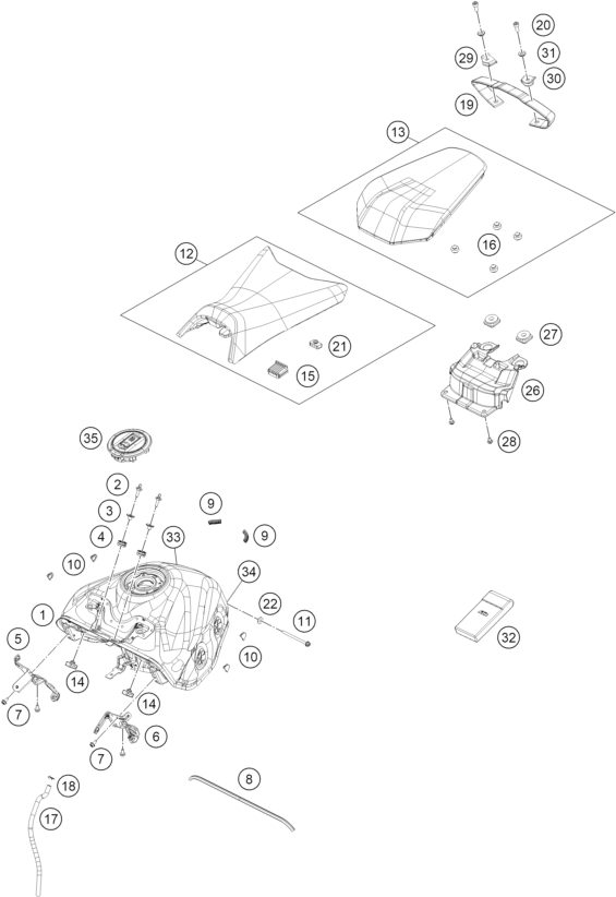 Náhled schématu TANK, SEAT