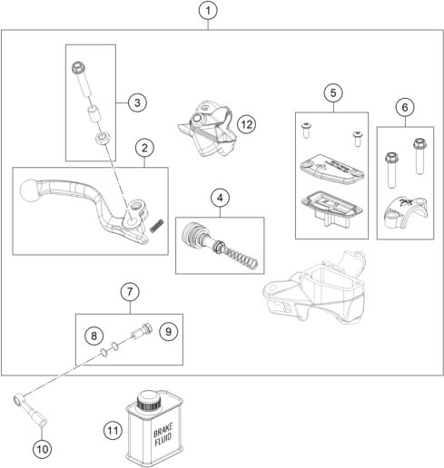 Náhled schématu FRONT BRAKE CONTROL