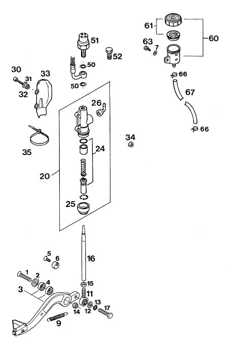 Náhled schématu REAR BRAKE CONTROL