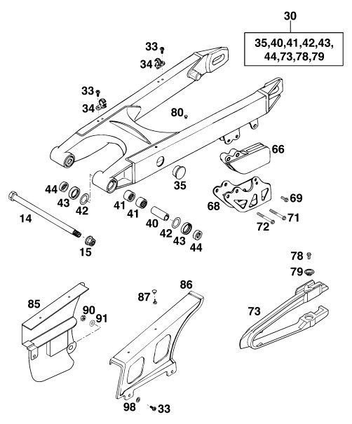 Náhled schématu SWING ARM