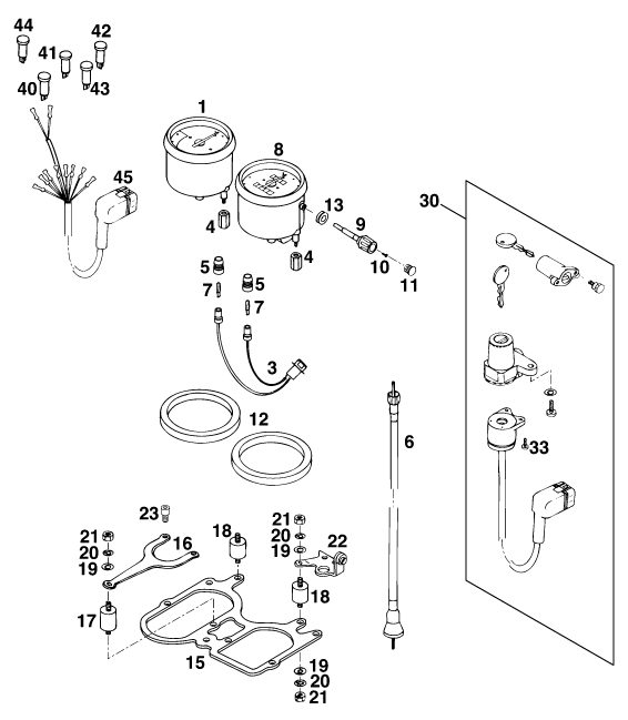 Náhled schématu INSTRUMENTS / LOCK SYSTEM