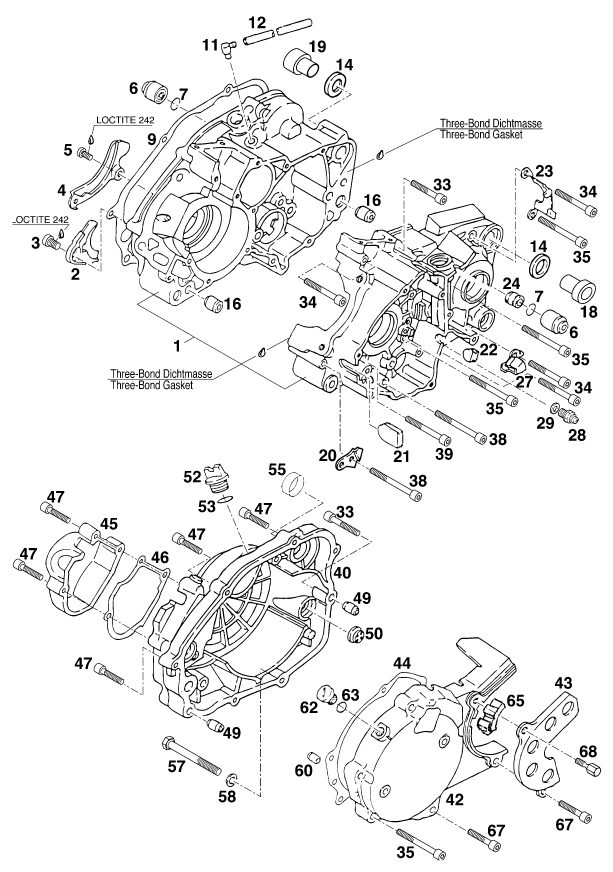 Náhled schématu ENGINE CASE