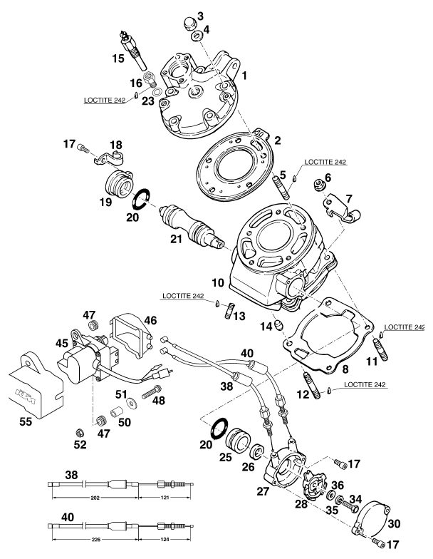 Náhled schématu CYLINDER, CYLINDER HEAD