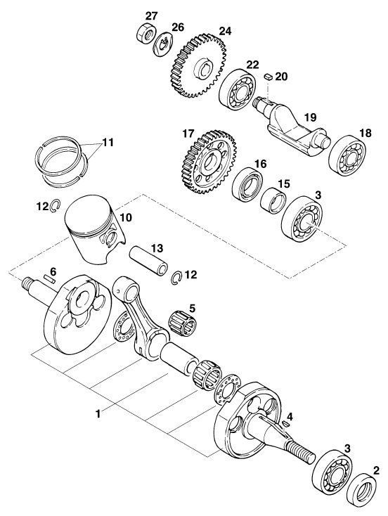 Náhled schématu CRANKSHAFT, PISTON