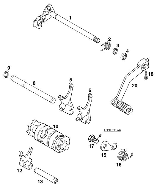 Náhled schématu SHIFTING MECHANISM