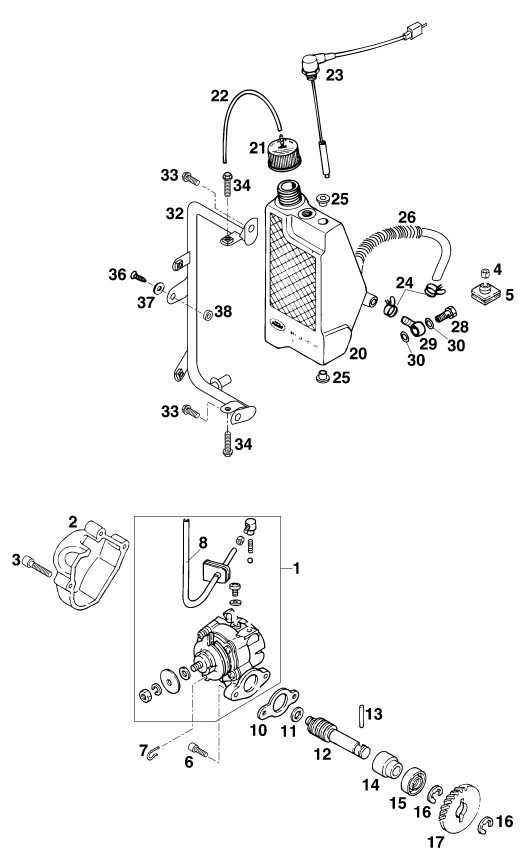 Náhled schématu LUBRICATING SYSTEM