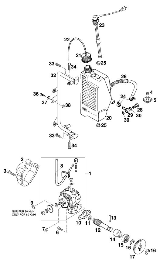 Náhled schématu LUBRICATING SYSTEM