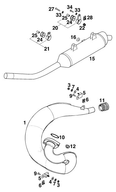 Náhled schématu EXHAUST SYSTEM
