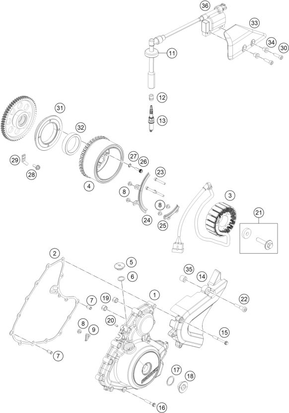 Náhled schématu IGNITION SYSTEM