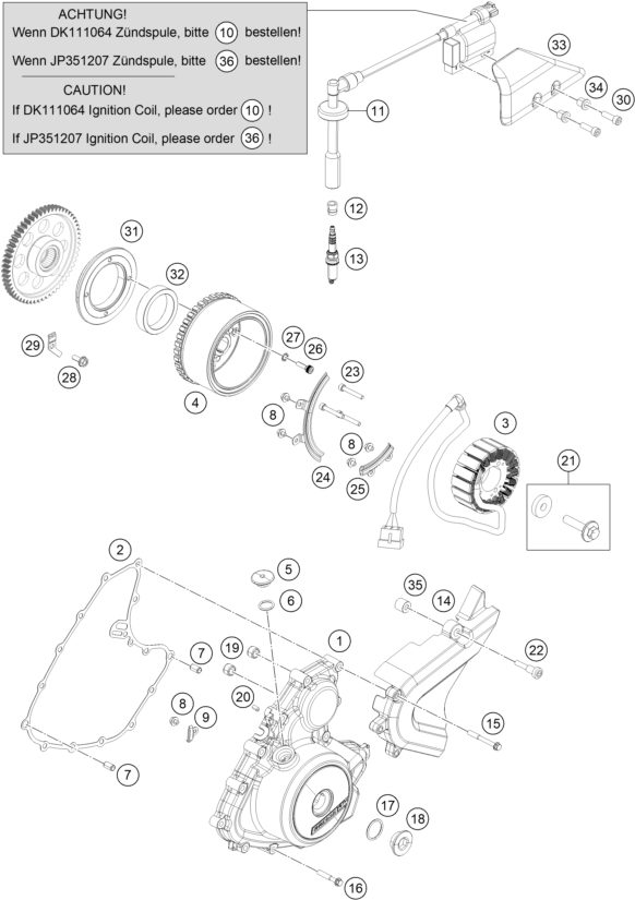 Náhled schématu IGNITION SYSTEM