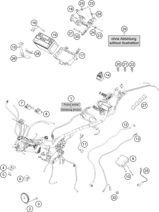 Náhled schématu WIRING HARNESS