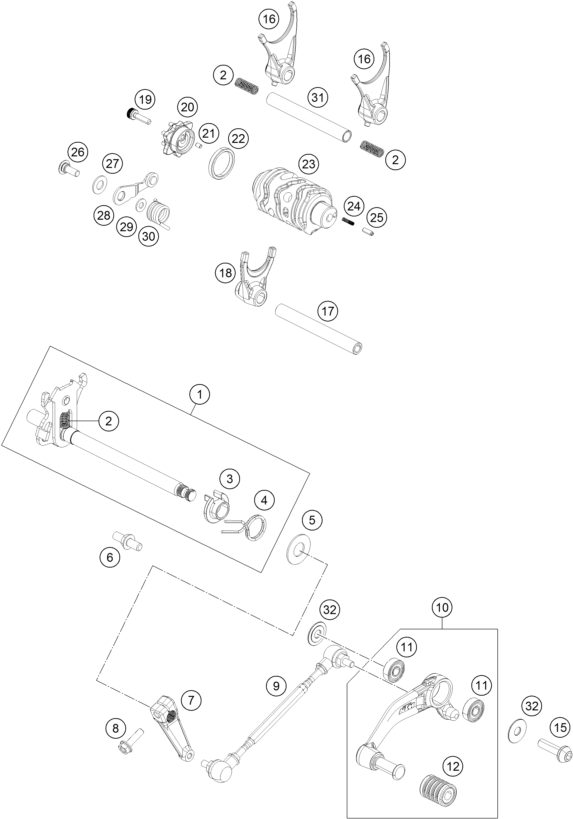 Náhled schématu SHIFTING MECHANISM