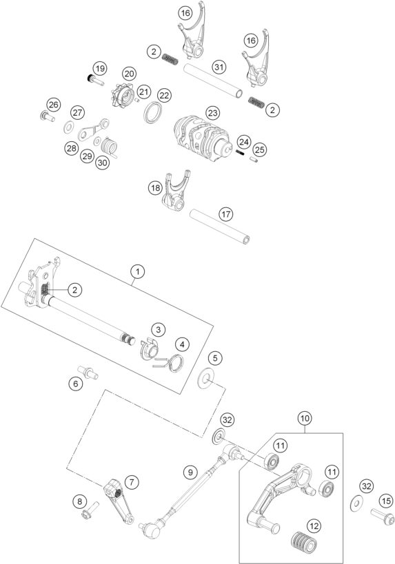 Náhled schématu SHIFTING MECHANISM