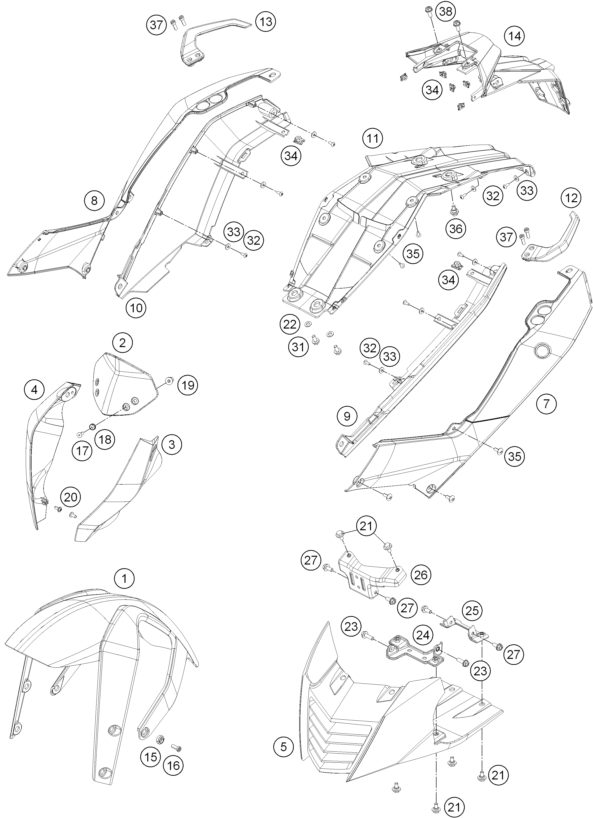 Náhled schématu MASK, FENDERS