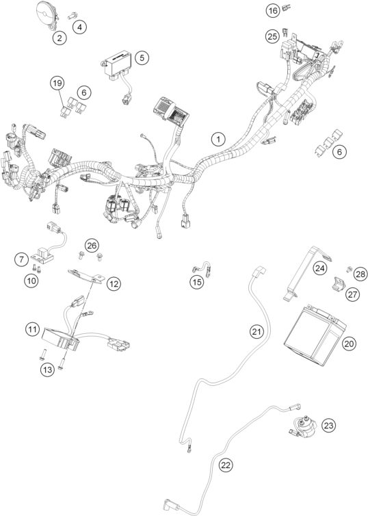 Náhled schématu WIRING HARNESS