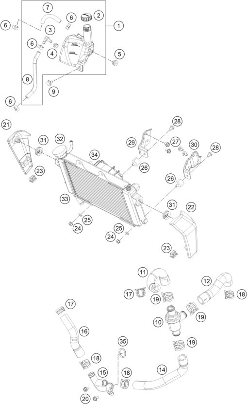 Náhled schématu COOLING SYSTEM