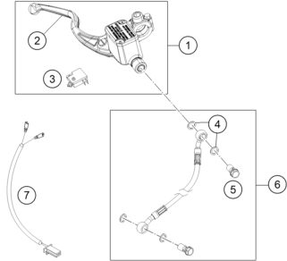 Náhled schématu FRONT BRAKE CONTROL