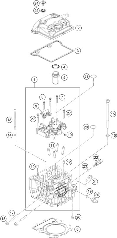 Náhled schématu CYLINDER HEAD