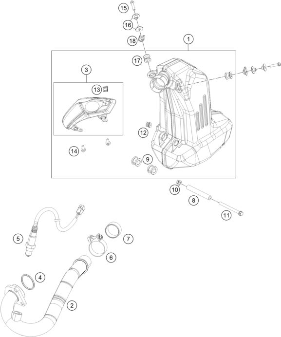 Náhled schématu EXHAUST SYSTEM
