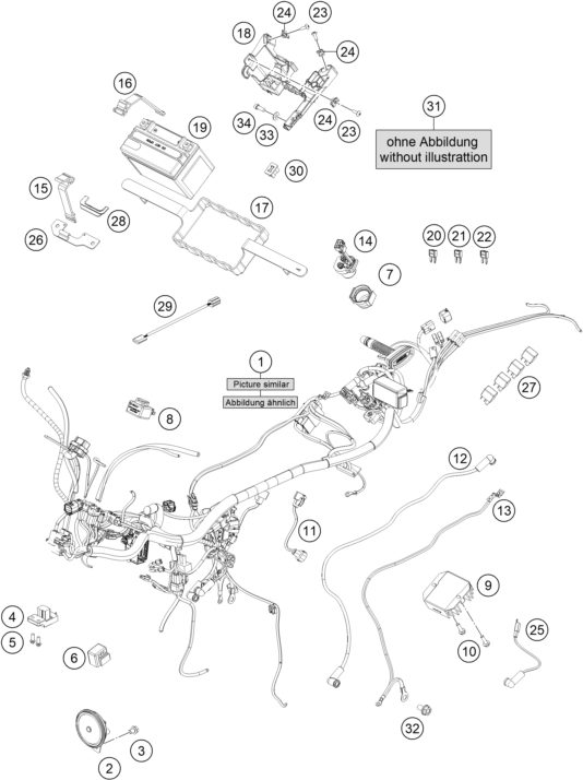 Náhled schématu WIRING HARNESS