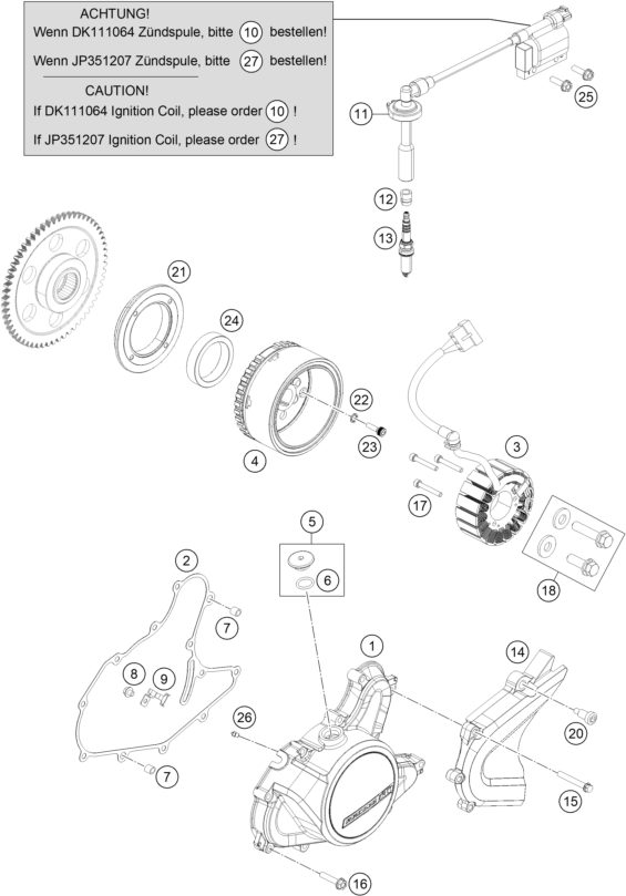 Náhled schématu IGNITION SYSTEM