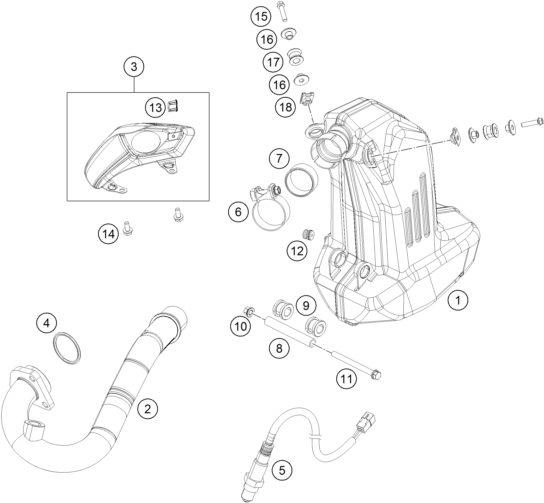 Náhled schématu EXHAUST SYSTEM