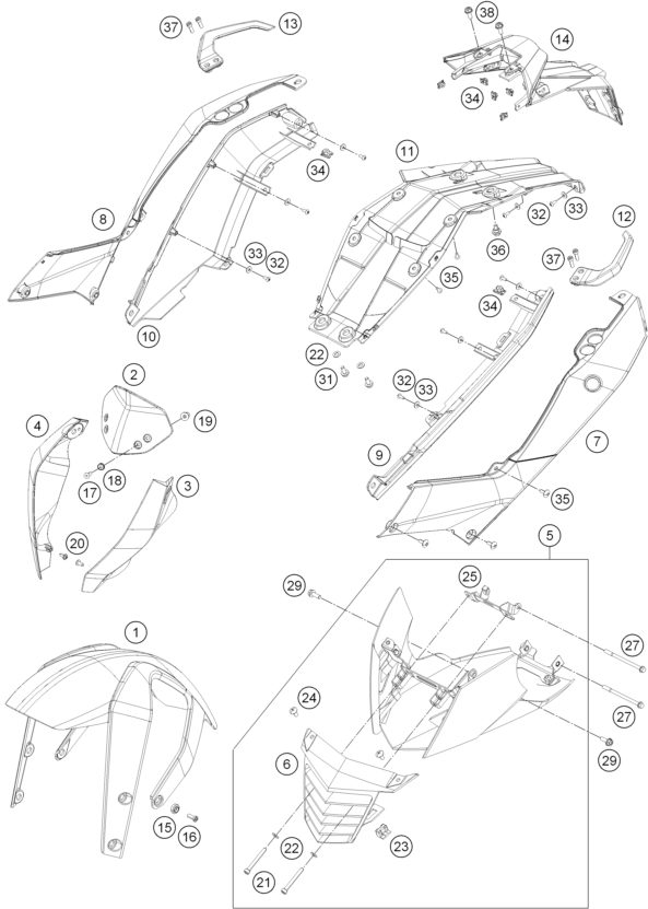 Náhled schématu MASK, FENDERS