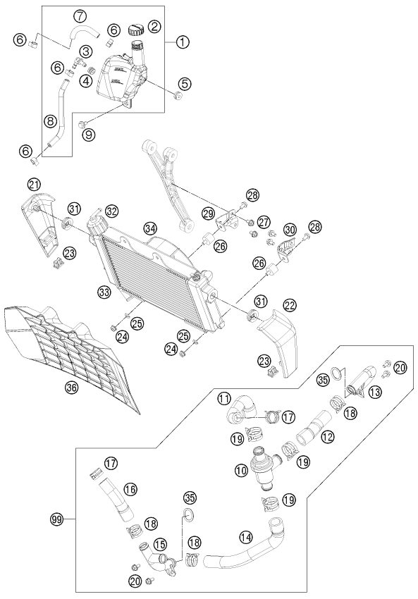 Náhled schématu COOLING SYSTEM