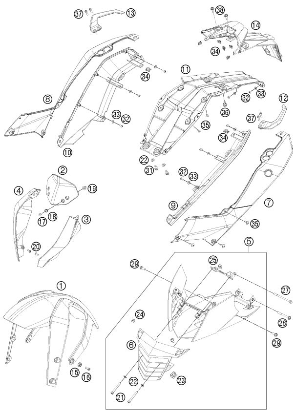 Náhled schématu MASK, FENDERS