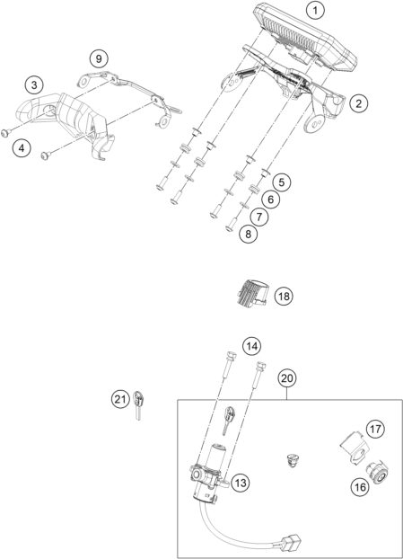 Náhled schématu INSTRUMENTS / LOCK SYSTEM